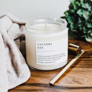 CE Craft Smells Like JJ Maybank Candle - White Driftwood Scent - Gift for Her, Prayer Candle, Scented Soy Wax Candle for Home | 9oz Clear Jar, 40 Hour Burn Time, Made in The USA