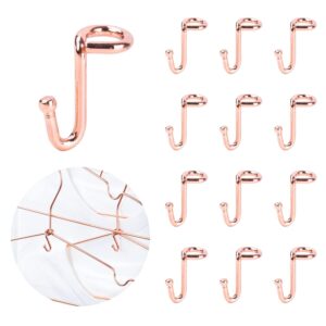 koobay clothes hanger 36pcs connector hooks stable hanger rose gold metal outfit hangers extender clips mini cascading hanger hooks