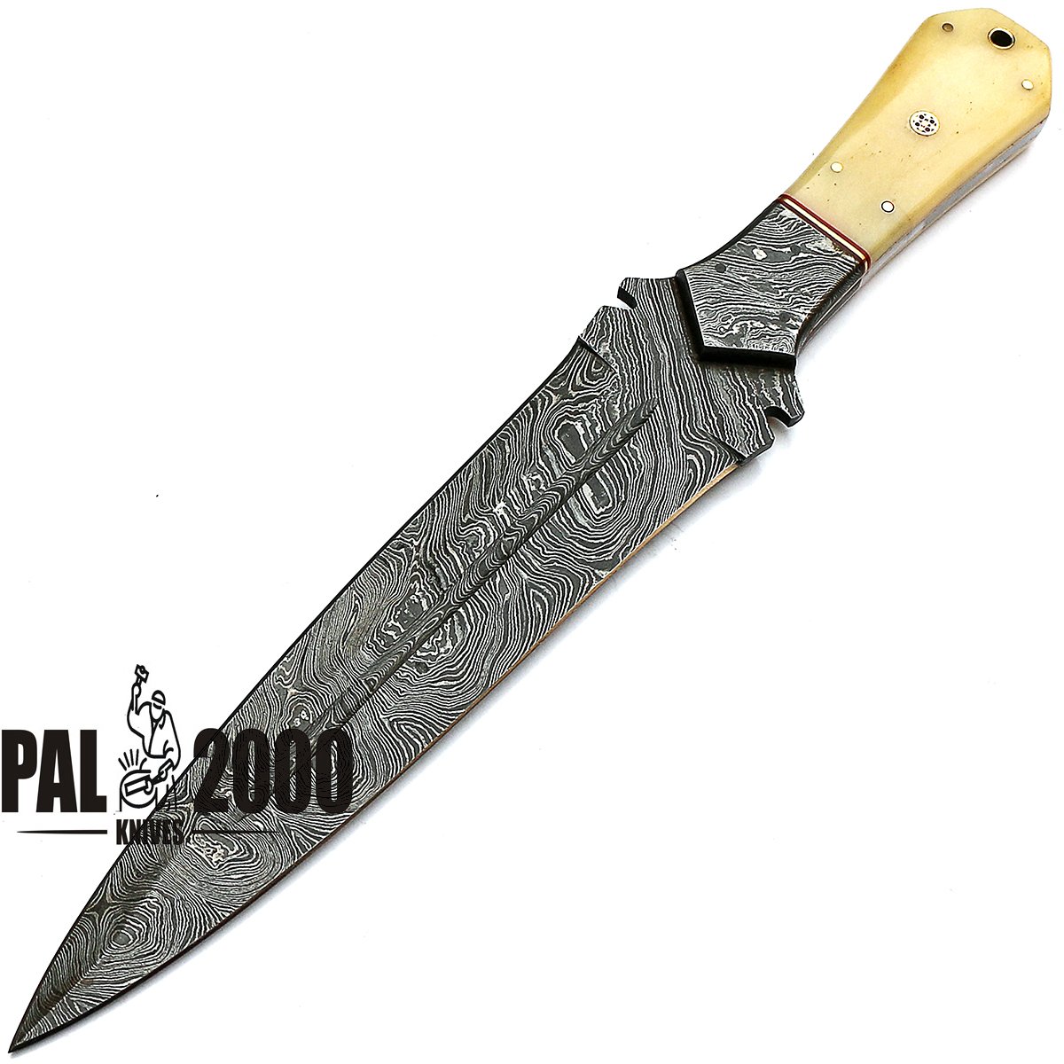 DAG-9275 Custom Handmade Damascus Steel Hunting Dagger Fixed Blade Knife with Sheath