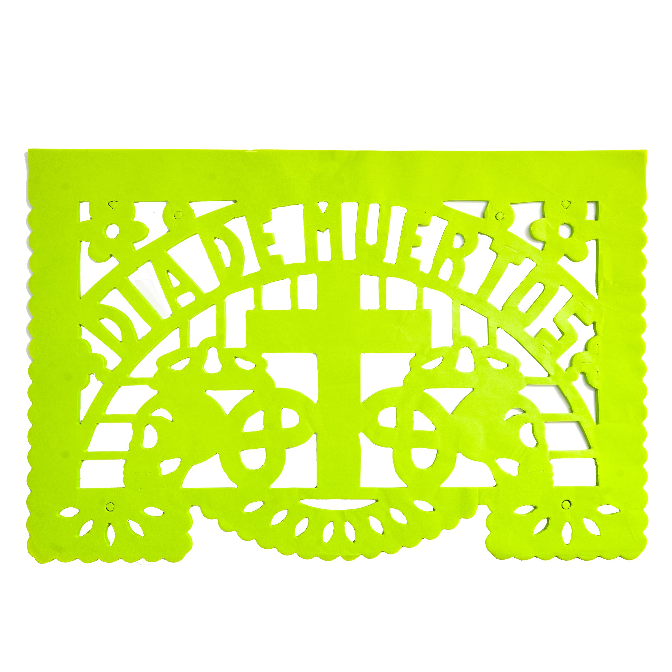 Super Value Depot Dia de Muertos / Day of the Dead, 30 Frontales and 10 Small Round Placemats, Altar de Ofrendas Decoration, Tissue Mexican Papel Picado.