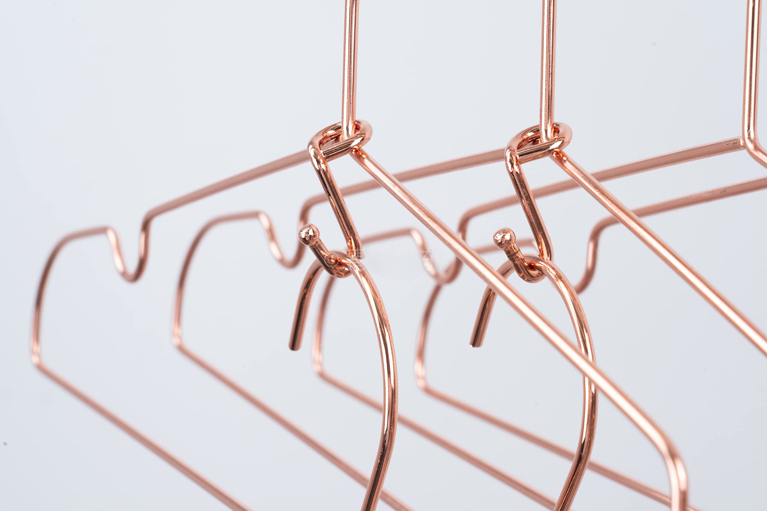 Koobay Clothes Hanger 36Pcs Connector Hooks Stable Hanger Rose Gold Metal Outfit Hangers Extender Clips Mini Cascading Hanger Hooks