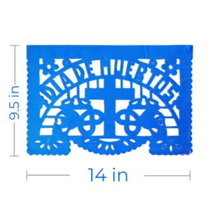 Super Value Depot Dia de Muertos / Day of the Dead, 30 Frontales and 10 Small Round Placemats, Altar de Ofrendas Decoration, Tissue Mexican Papel Picado.