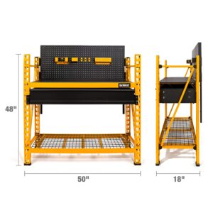 DEWALT 2-Shelf Industrial 4- Carbon Steel Foot Storage Rack Work Station Kit (DXST3000WB)