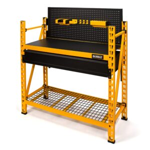 dewalt 2-shelf industrial 4- carbon steel foot storage rack work station kit (dxst3000wb)