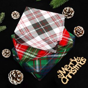 Whaline Christmas Tissue Paper Buffalo Plaid Wrapping Paper Blue Red Green White Black Gift Wrapping Tissue Paper Rustic Art Paper Crafts for Home DIY Gift Bags New Year Decor, 90 Sheets