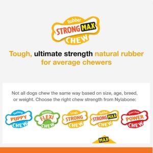 Nylabone Strong Max Chew Braided Ring Chew Toy for Dogs, Beef, Medium/Wolf - Up to 35 lbs. (1 Count)