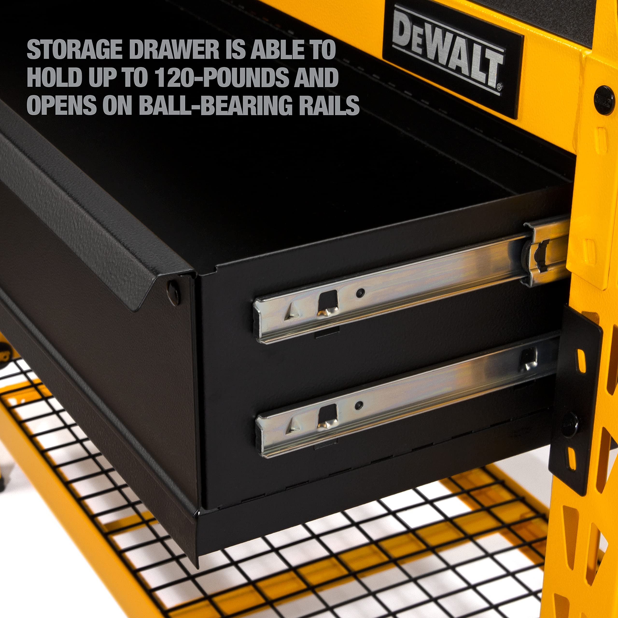 DEWALT 2-Shelf Industrial 4- Carbon Steel Foot Storage Rack Work Station Kit (DXST3000WB)