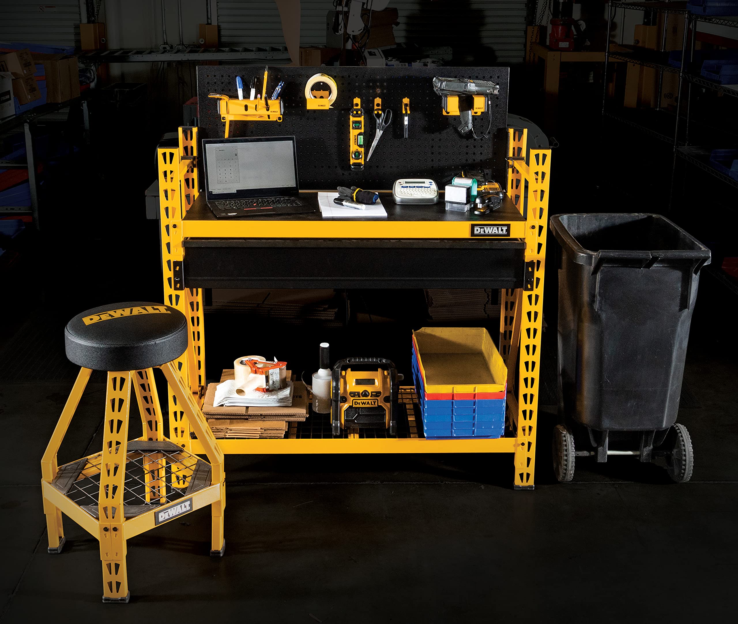 DEWALT 2-Shelf Industrial 4- Carbon Steel Foot Storage Rack Work Station Kit (DXST3000WB)