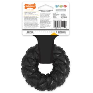 Nylabone Strong Max Chew Braided Ring Chew Toy for Dogs, Beef, Medium/Wolf - Up to 35 lbs. (1 Count)