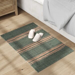 barnyard designs jute rug 2 x 3, farmhouse rug, natural rug, woven rug, sisal rug, jute area rug, tan rug, jute runner rug for hallway, bathroom, entryway or accent piece