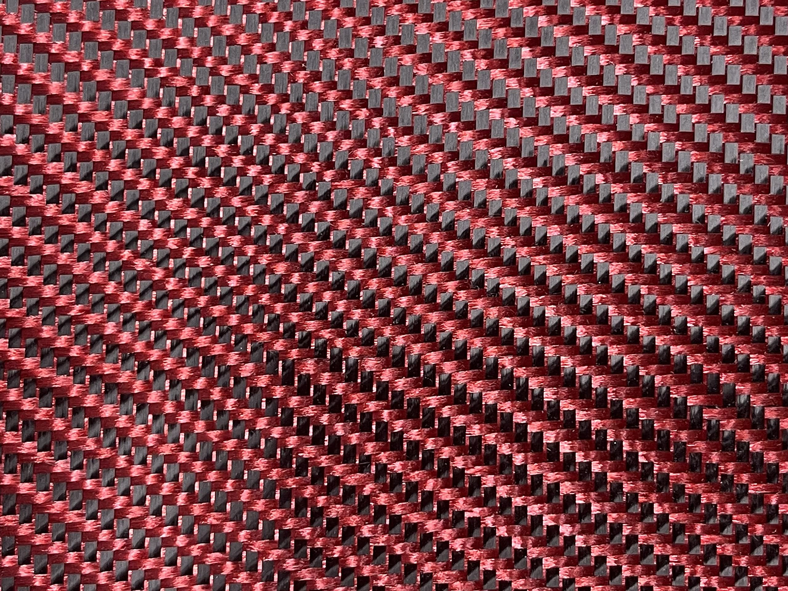 Red Carbon Fiber Color Hybrid Cloth (3k, 5.7oz)