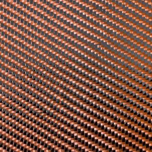 Orange Carbon Fiber Color Hybrid Cloth (3k, 5.7oz)