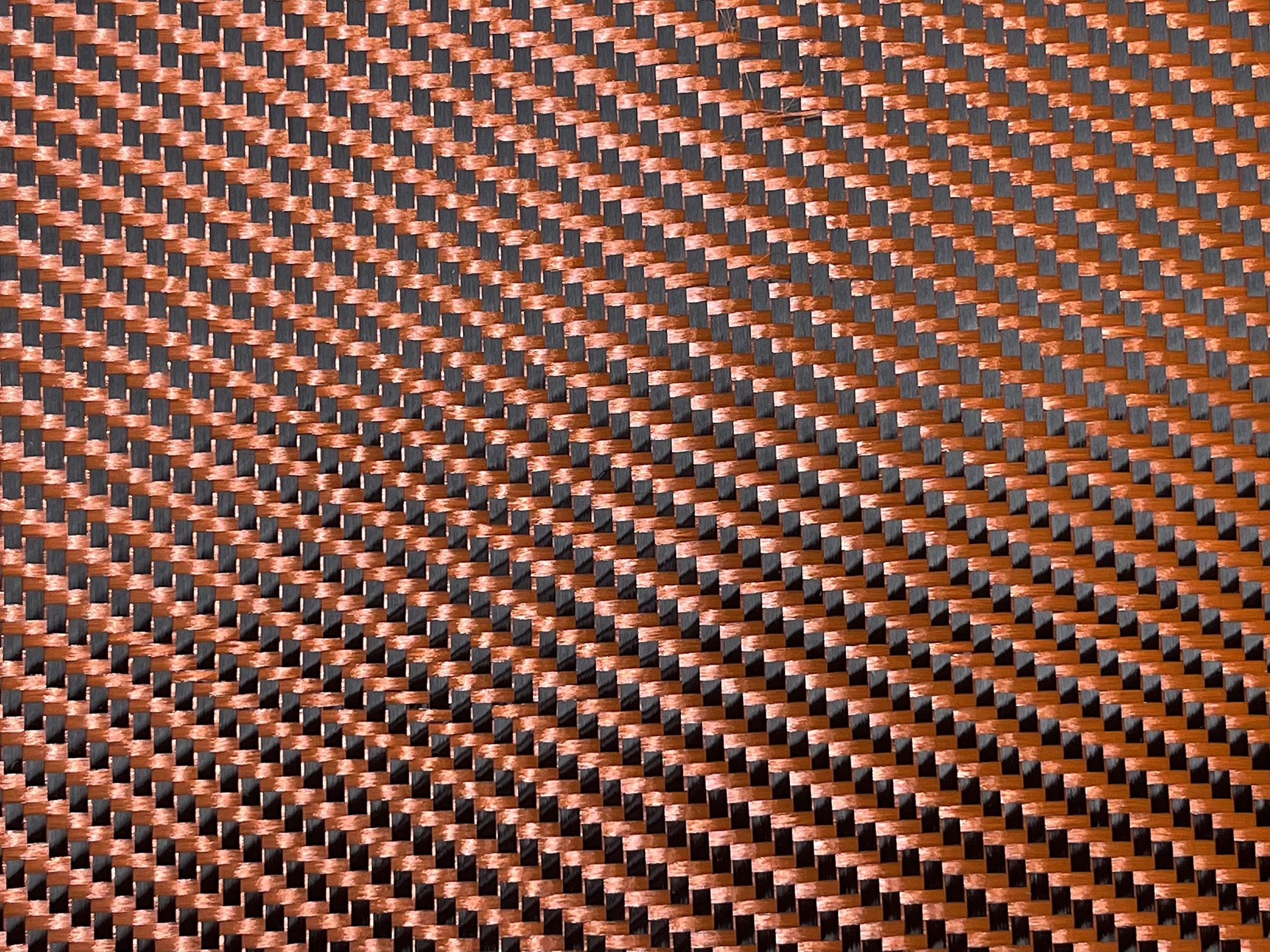 Orange Carbon Fiber Color Hybrid Cloth (3k, 5.7oz)