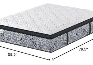 Kingsdown Firm Euro Pillow Top Hybrid Queen Mattress Cooling Gel Memory Foam Layer Multi-Layered Motion Isolation Cool Sleep Quilted Top Luxury Mattresses, 15-inch, Passions Engleson