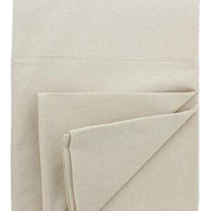 Premium Cotton Canvas Drop Cloth - 8 oz, 4x5 ft - Perfect for Painting, Furniture & Floor Protection 4x5 (4x5)