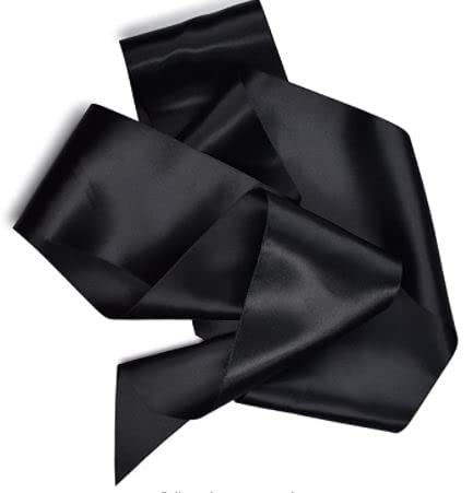 Genérico CoolerthingsDG, 4 Pieces Black Satin Sashes Plain Sashes Party Accessory for Graduation Wedding Party Satin Sashes Pageant(Black) Make Your Own Sash