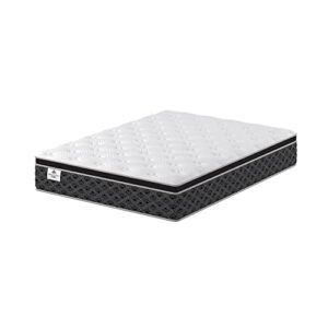 Kingsdown Euro Pillow Top Cushion Firm Innerspring Mattress Full Size, Cool Gel Memory Foam Layer Multi-Layered Comfort Cooling Sleep Quilted Premium Luxury Bed Mattresses 13.5-Inch, Prime Owington