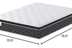 Kingsdown Euro Pillow Top Cushion Firm Innerspring Mattress King, Cool Gel Memory Foam Layer Multi-Layered Comfort Cooling Sleep Quilted Premium Luxury Bed Mattresses 13.5-Inch, Prime Owington