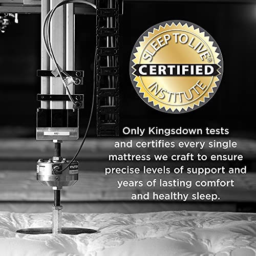 Kingsdown Passions Kelbrooke 16" Ultra Plush Euro Pillow Top Hybrid Mattress King, Cool Gel Memory Foam Layer Motion Isolation Quilted Top Premium Mattress