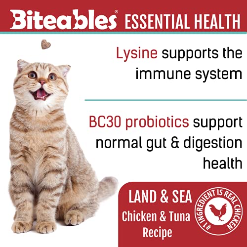 Get Naked Biteables Natural Soft Treats for Cats, Essential Health, Land & Sea Recipe, 3 oz, 1 Pouch