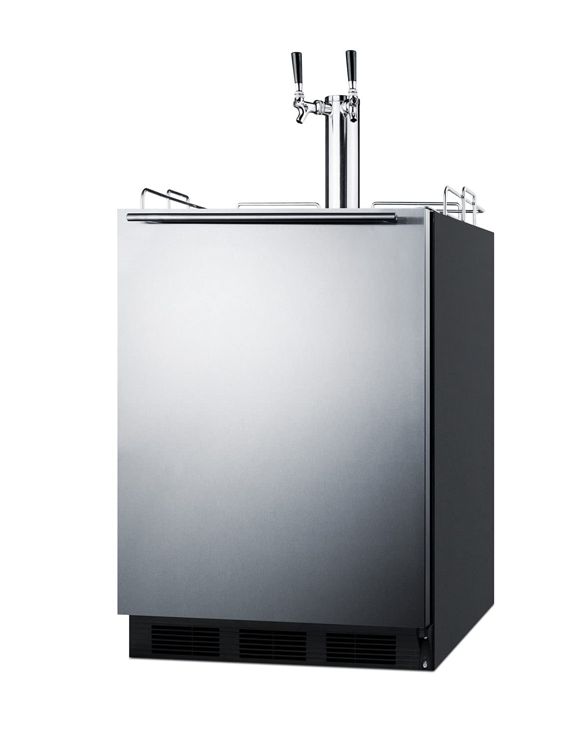 Summit 24 in Wide Built-In Kegerator, ADA Compliant Commercial - Built-in kegerator for use under ADA compliant counters with dual tap kit for two 1/6 kegs