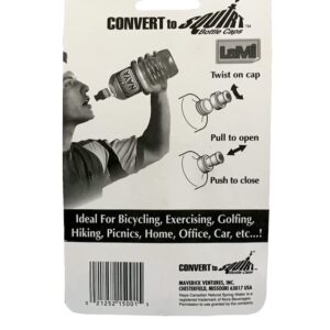 ConvertToSquirt Bottle Caps, Push Pull Water bottle Caps, 3 Pack