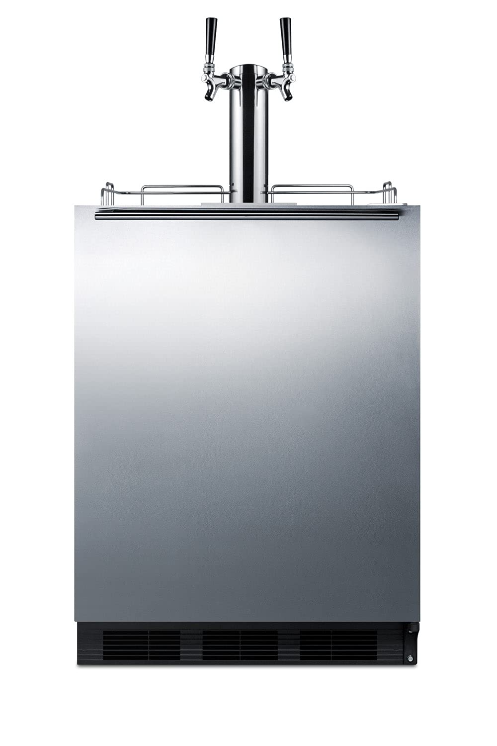 Summit 24 in Wide Built-In Kegerator, ADA Compliant Commercial - Built-in kegerator for use under ADA compliant counters with dual tap kit for two 1/6 kegs