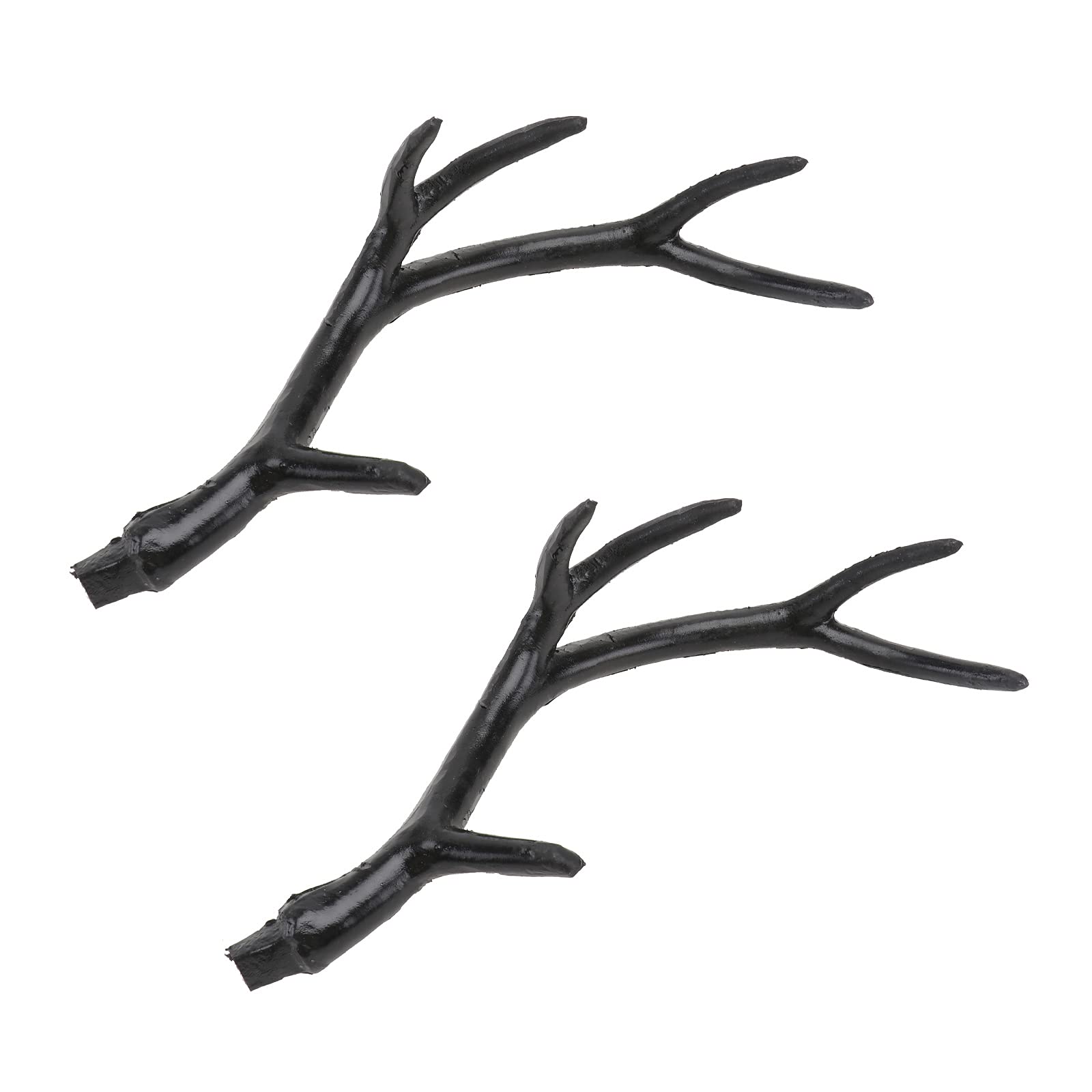 BESPORTBLE Deer Antlers Costume, 1 Pair Plastic Deer Antlers Fake Deer Antlers for Crafts Faux Reindeer Antlers Headband Costume DIY Wall Deer for Halloween Xmas Party Accessories