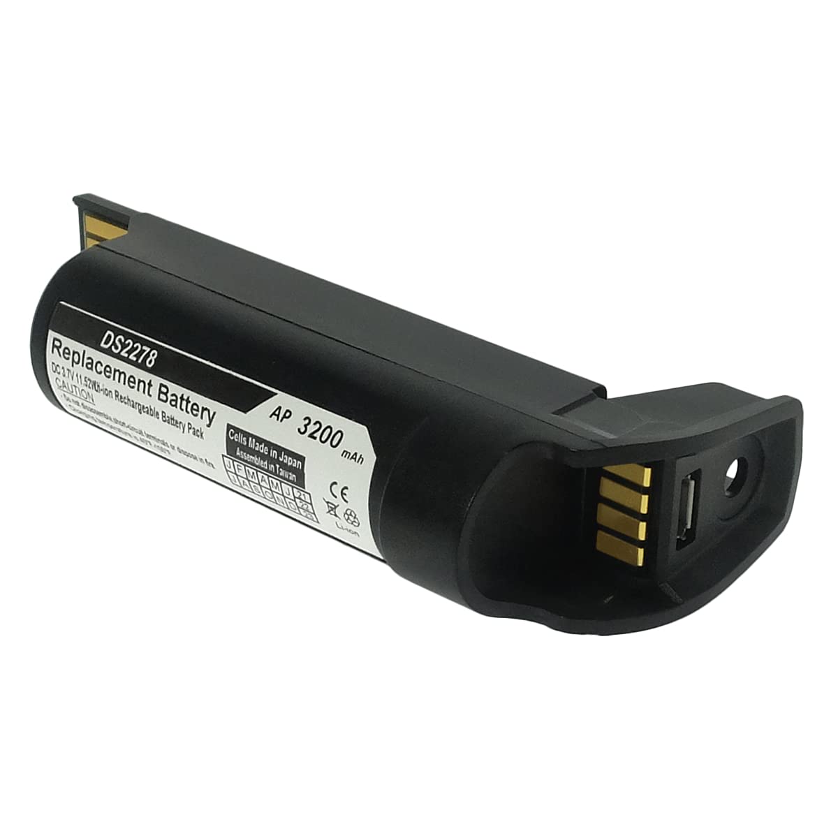 Artisan Power Replacement Battery for Zebra DS22 and DS2278 Series Barcode Scanners. Li-ion, 2600 mAh, Cells Made in Japan.