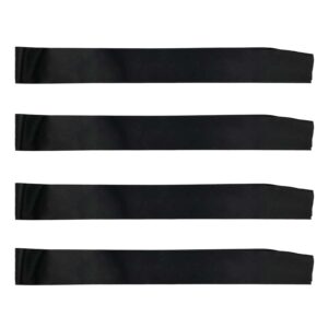 Genérico CoolerthingsDG, 4 Pieces Black Satin Sashes Plain Sashes Party Accessory for Graduation Wedding Party Satin Sashes Pageant(Black) Make Your Own Sash