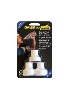 converttosquirt bottle caps, push pull water bottle caps, 3 pack