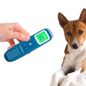 PetMedics Non-Contact Digital Pet Thermometer for Dogs - Infrared Fast and Accurate Canine Temperature Detection - Easy to Read LCD Display