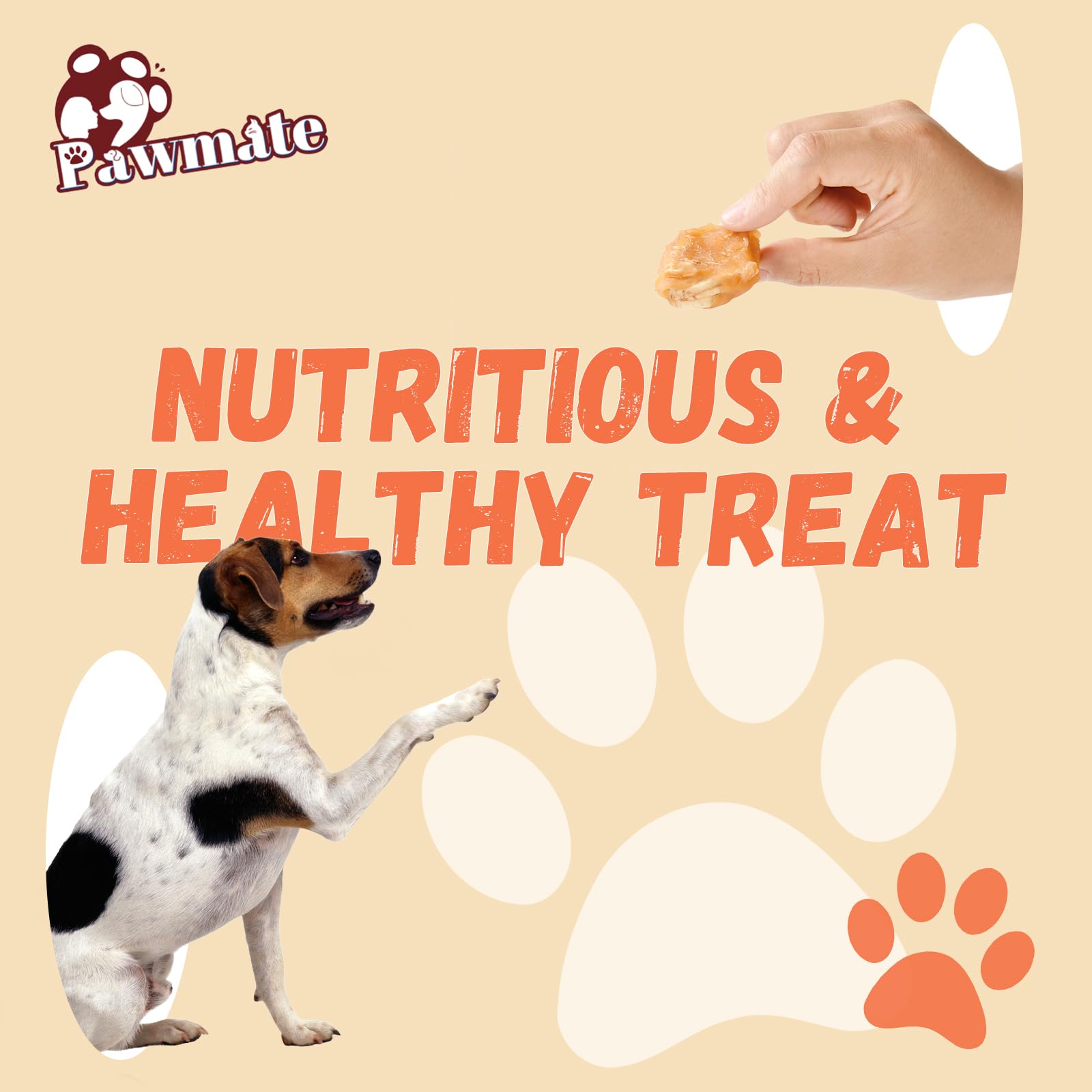 Pawmate Chicken Wrapped Banana Slices Dog Treats Small Dogs, Healthy Rawhide-Free Low Fat Soft Training Snacks Chews with Taurine