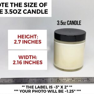 3.5oz./9oz. Custom Song Couples Candle | Personalized Photo Candle, Music Candle