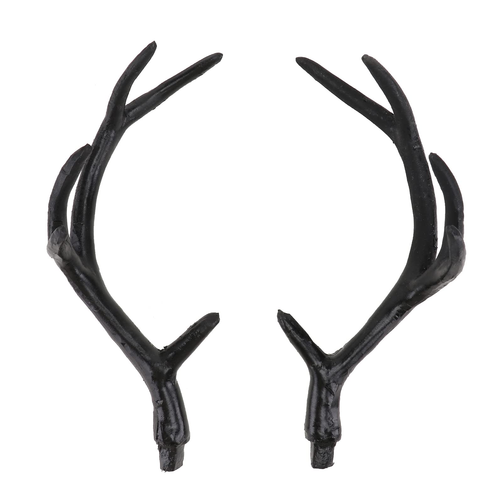 BESPORTBLE Deer Antlers Costume, 1 Pair Plastic Deer Antlers Fake Deer Antlers for Crafts Faux Reindeer Antlers Headband Costume DIY Wall Deer for Halloween Xmas Party Accessories