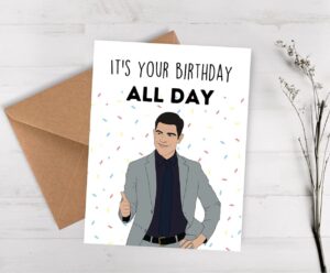 balor birthday card for him - schmidt bday card, multicolor, 4.25-x-5.5-inch