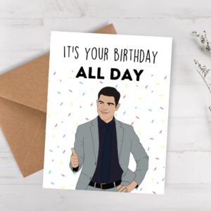 BALOR Birthday Card for Him - Schmidt Bday Card, Multicolor, 4.25-x-5.5-inch