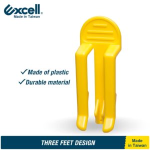 Excell Bag Retaining Clamp Trash Bag Holder Clips (Yellow, 12 Piece) Easy to use, just Clip to Keep Trash Bags Secure. Perfect for Home, Office. Durable Plastic Construction ensures Long-Lasting use.