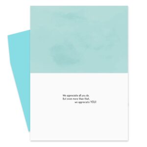 Hallmark Business (25 Pack) Bulk Appreciation Card (Green & Blue Make a Difference) for Employees, Staff and Volunteers