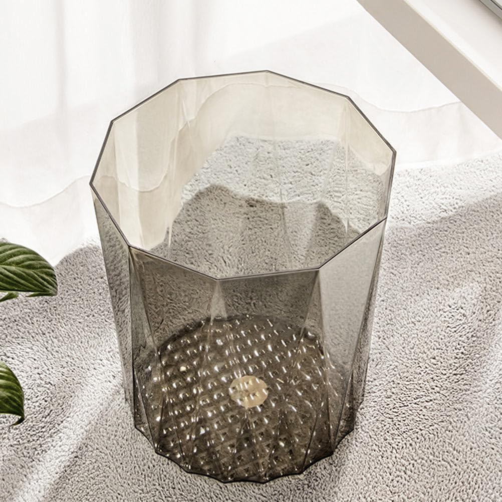 VOSAREA Trash Can Wastebasket Plastic Office Tabletop Trash Can Garbage Container Bin Rubbish Can Paper Basket Office Organizer for Home Office Bedroom Bathroom