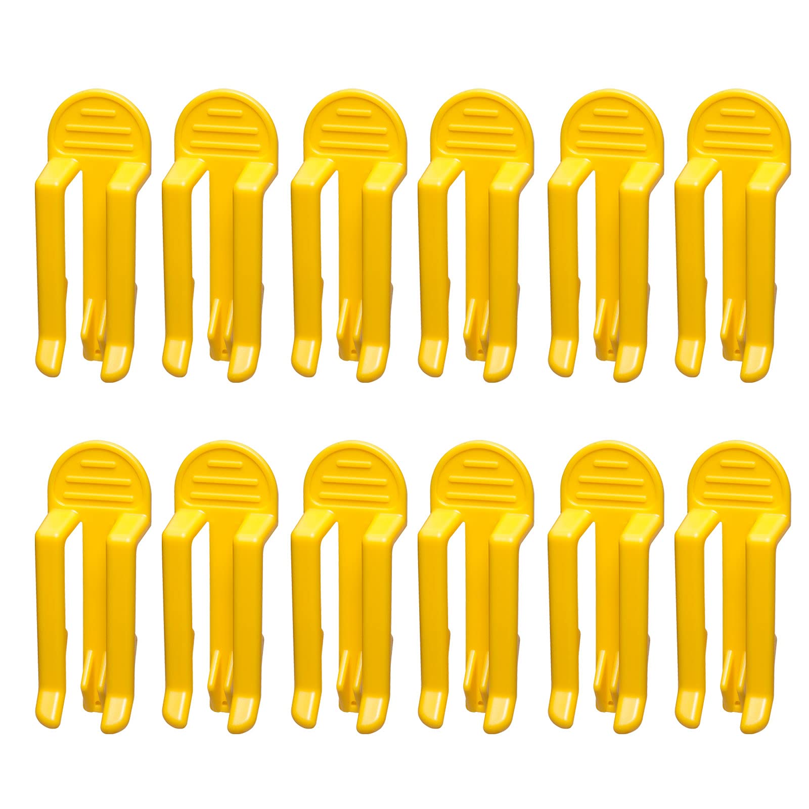 Excell Bag Retaining Clamp Trash Bag Holder Clips (Yellow, 12 Piece) Easy to use, just Clip to Keep Trash Bags Secure. Perfect for Home, Office. Durable Plastic Construction ensures Long-Lasting use.