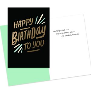 Hallmark Business Bulk 100 Pack Assorted Corporate Birthday Cards for Employees & Customers (Refined with Foil), 5 x 7 Cards, Message Inside, Envelopes Included