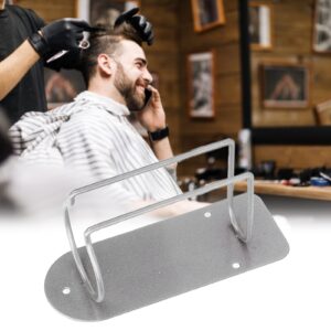 Electric Shaver Holder, Stainless Steel Wall Mounted Hair Clipper Organizer Stand Barbershop Accessories for Home Salon (Silver)