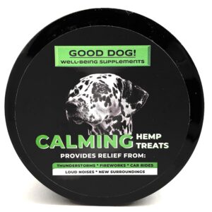 Good Dog! Hemp Chews for Dogs - Max Strength Organic Hemp for Max Calming and Anxiety Relief in Any Stressful Situation - 120 Soft Hemp Relaxant Chews for Dogs