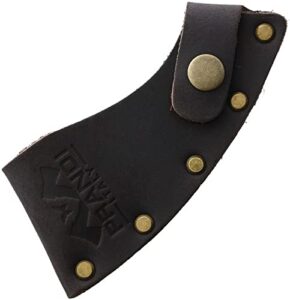 prandi axes blade cover in genuine leather ref. 7.mod.06000y - leather sheath for prandi 3.003.10 & german hatchet gr.1000 - ‎5" x 2.25" - hatchet cover for camping and outdoor activities