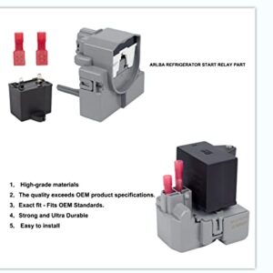 2319792 W10189190 W10197428 QD TSD2 Refrigerator Start Device Combination W10662129 Capacitor Compatible with Kenmore Electrolux Whirlpool Freezer Compressor Start Relay 241527803 241941003 2255198