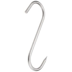 KOHAND 8 Pack 10 Inch S-Shaped Meat Hook, 10MM Thick Stainless Steel Butcher Hook, Sausage Hooks for smudging, Grilling, Drying