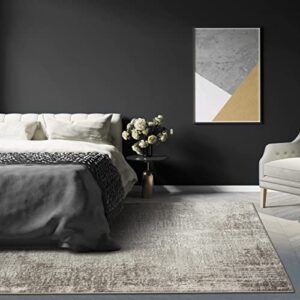 LUXE WEAVERS Modern Abstract Indoor Beige 5x7 Area Rug