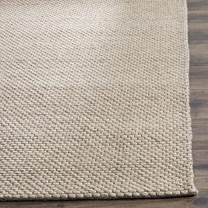 SAFAVIEH Natura Collection Accent Rug - 4' x 6', Beige, Handmade Wool, Ideal for High Traffic Areas in Entryway, Living Room, Bedroom (NAT801B)