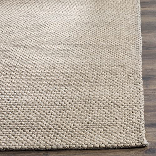 SAFAVIEH Natura Collection Accent Rug - 4' x 6', Beige, Handmade Wool, Ideal for High Traffic Areas in Entryway, Living Room, Bedroom (NAT801B)